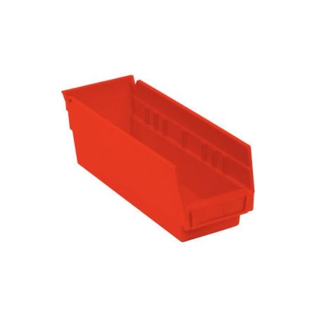 Akro-Mils Shelf Storage Bin, Plastic, Red, 24 PK 30120RED